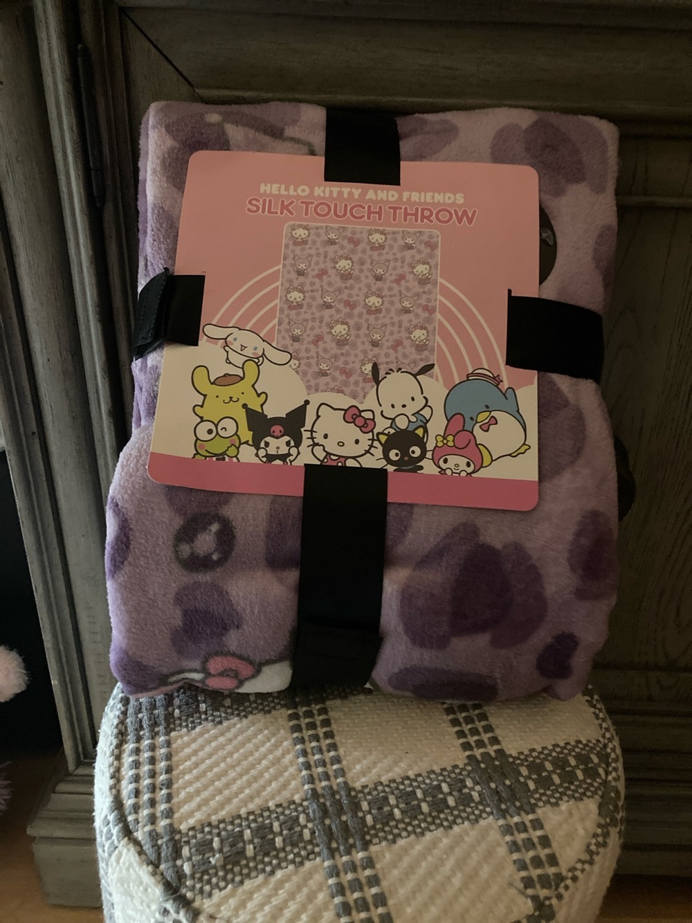 Hello Kitty Purple & Pink Silk Touch Throw Blanket